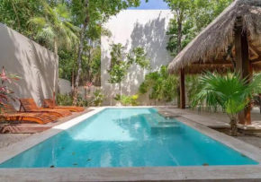 Attractive Pleasing House in Aldea Zama with Terrace, Nice Swimming Pool, Backyard & Fancy Amenities